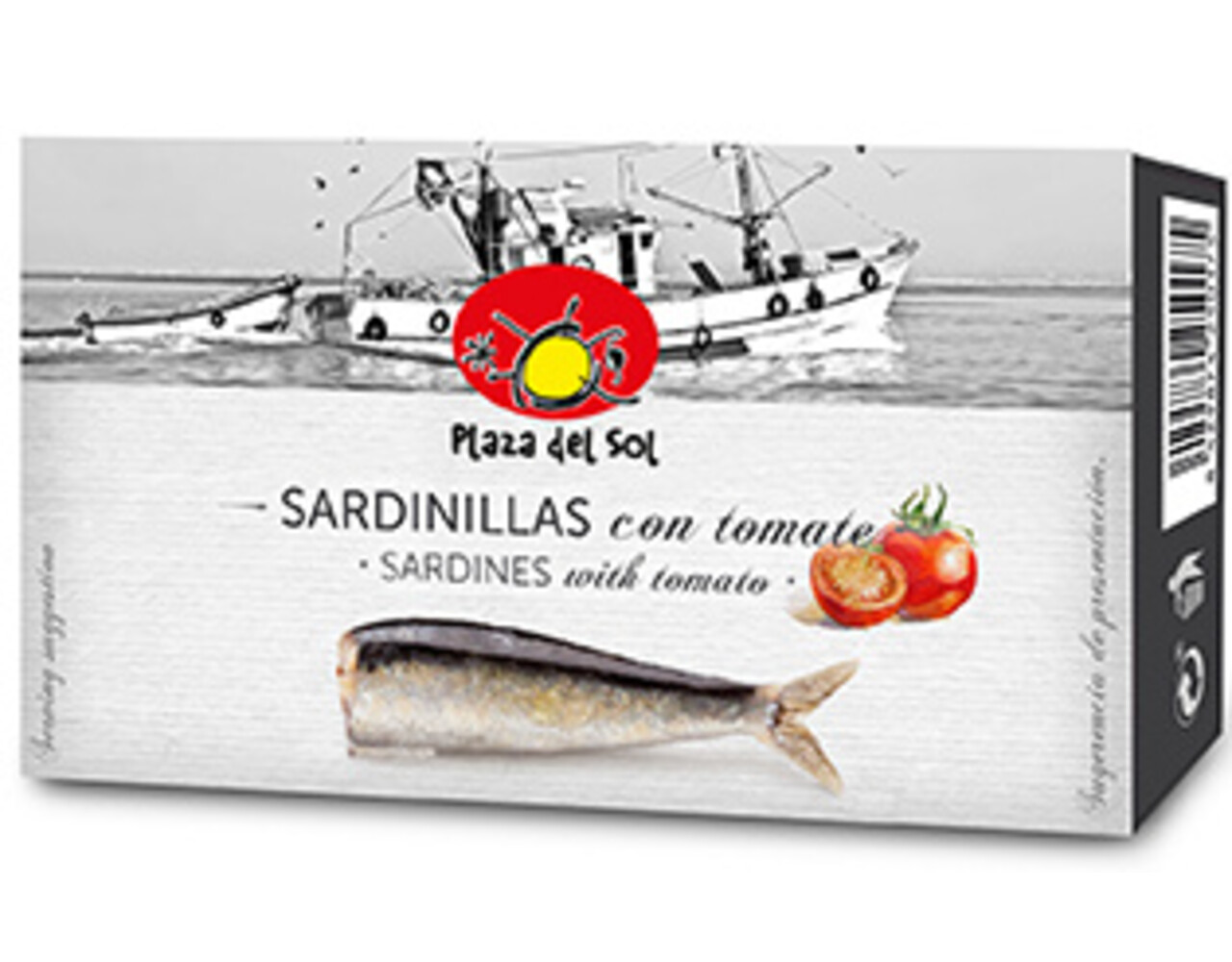 Plaza del Sol  Sardientjes met Tomaat wit 88gr