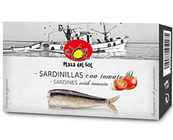 Plaza del Sol  Sardientjes met Tomaat wit 88gr