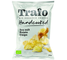 Bio-organic handcooked chips seasalt wit 125gr