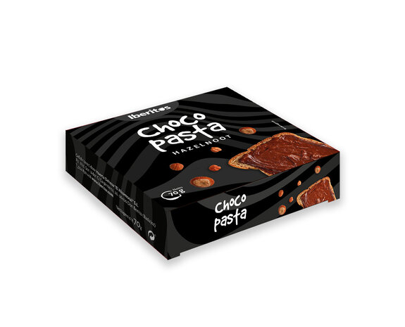 Chocopasta hazelnoot zwart 70gr