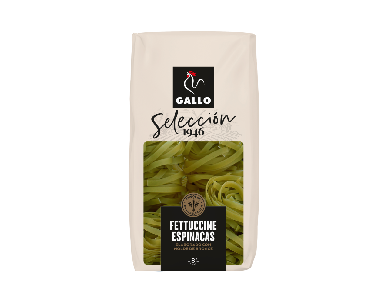 Fettuccine spinazie wit 250gr
