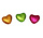 Mini gekleurde hartjes