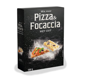 Mix voor Pizza & Focaccia zwart 500gr