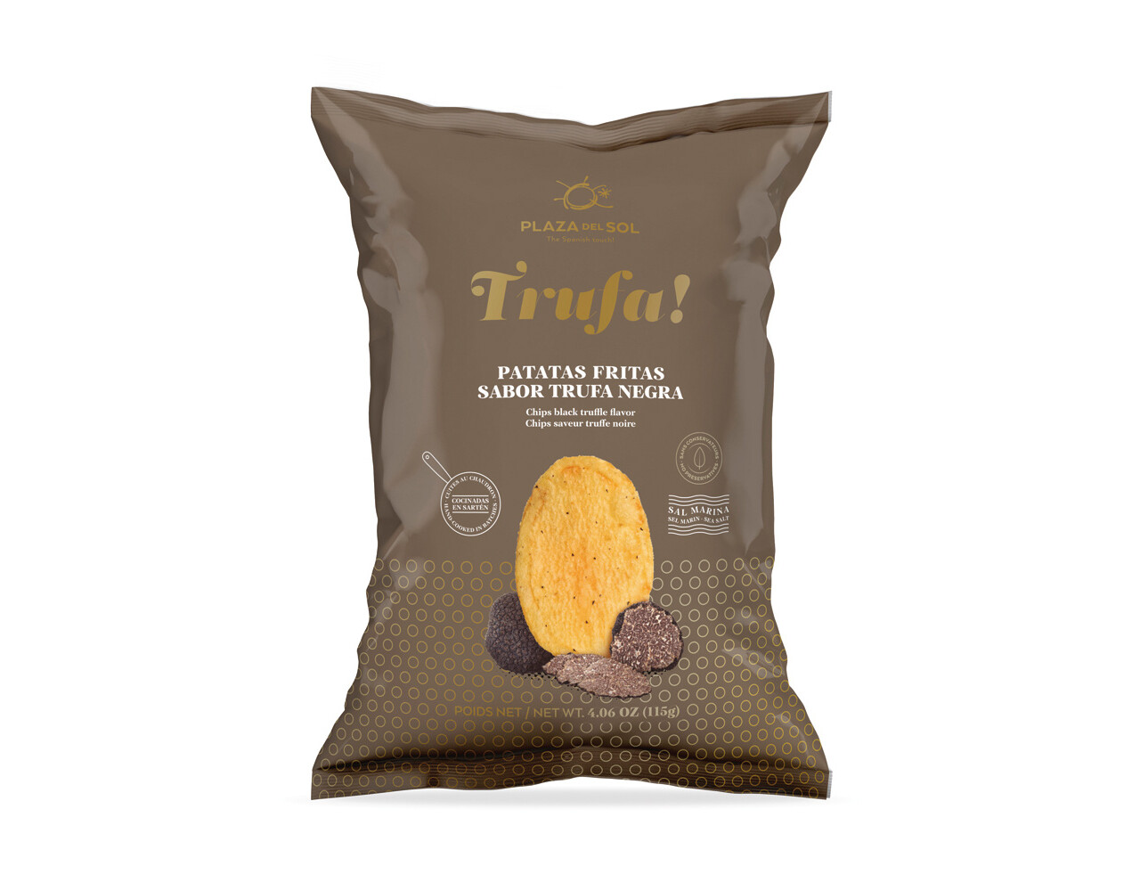 Chips Premium Black Truffle bruin 115gr