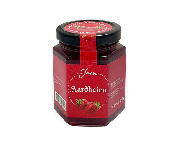 Aardbei jam rood 230gr
