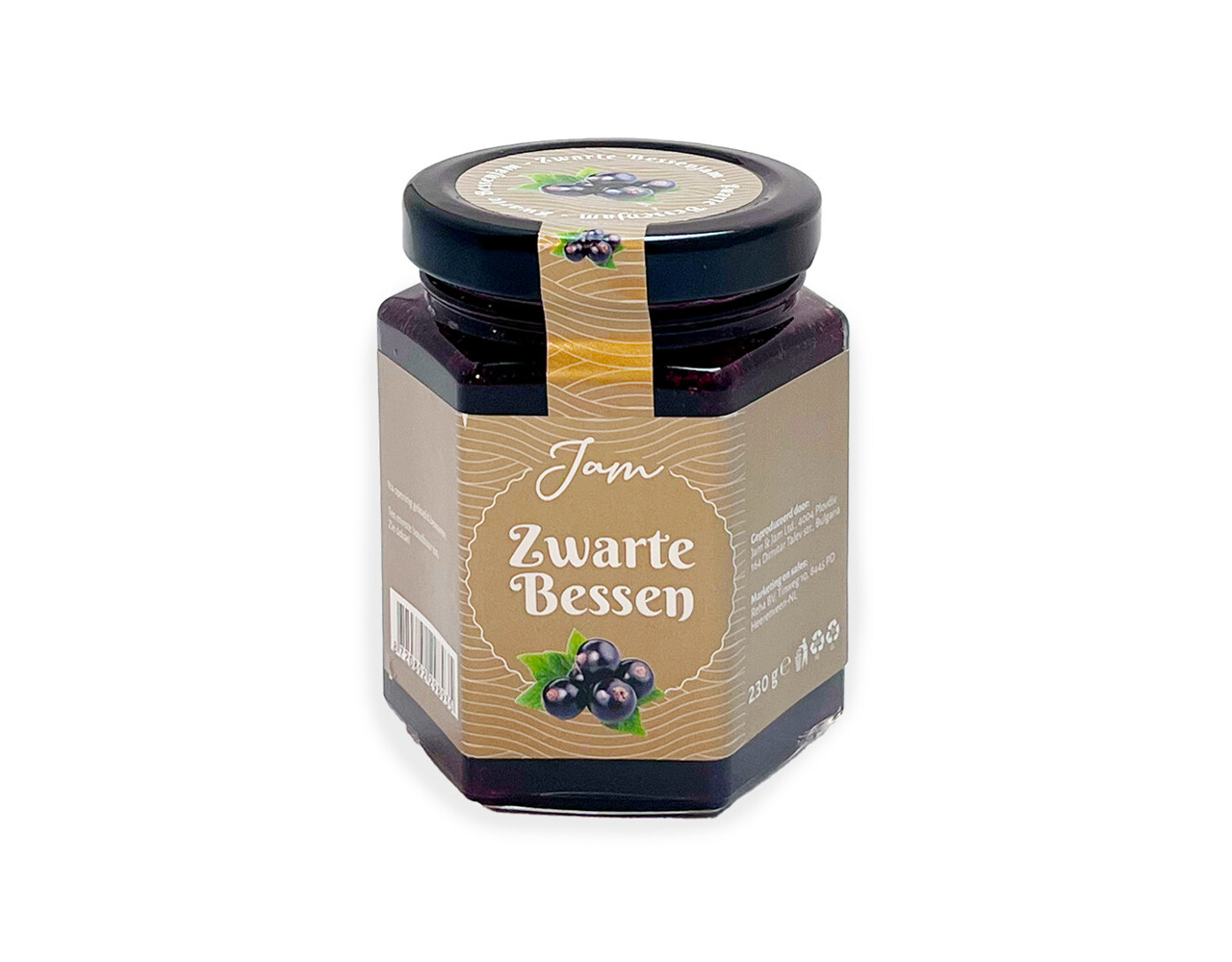 Zwarte bessen jam goud 230gr