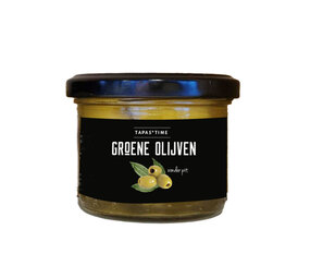 Groene olijven zwart 125ml
