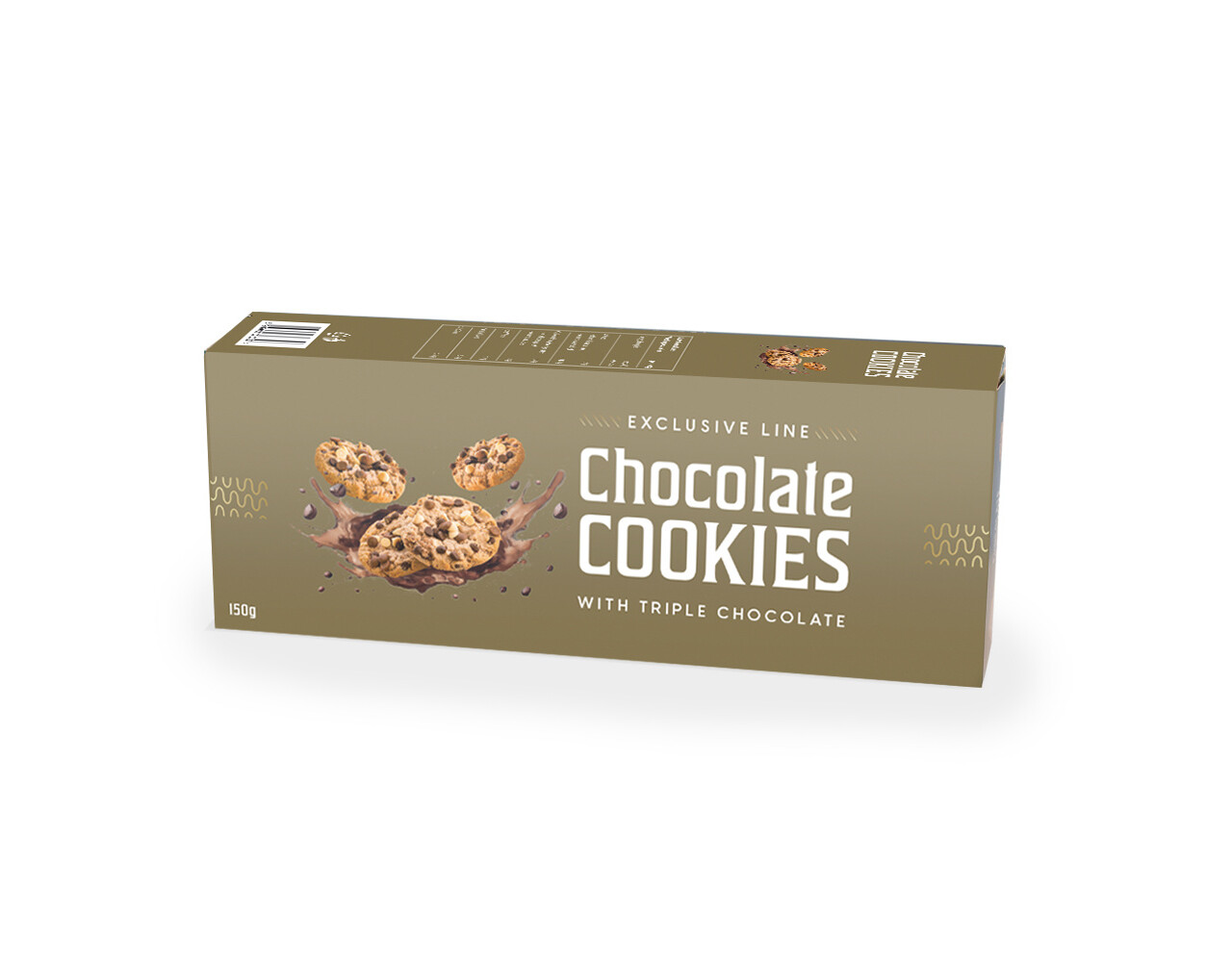 Koekjes triple chocolate goud 150gr