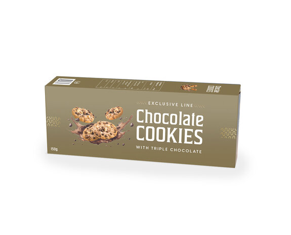 Koekjes triple chocolate goud 150gr