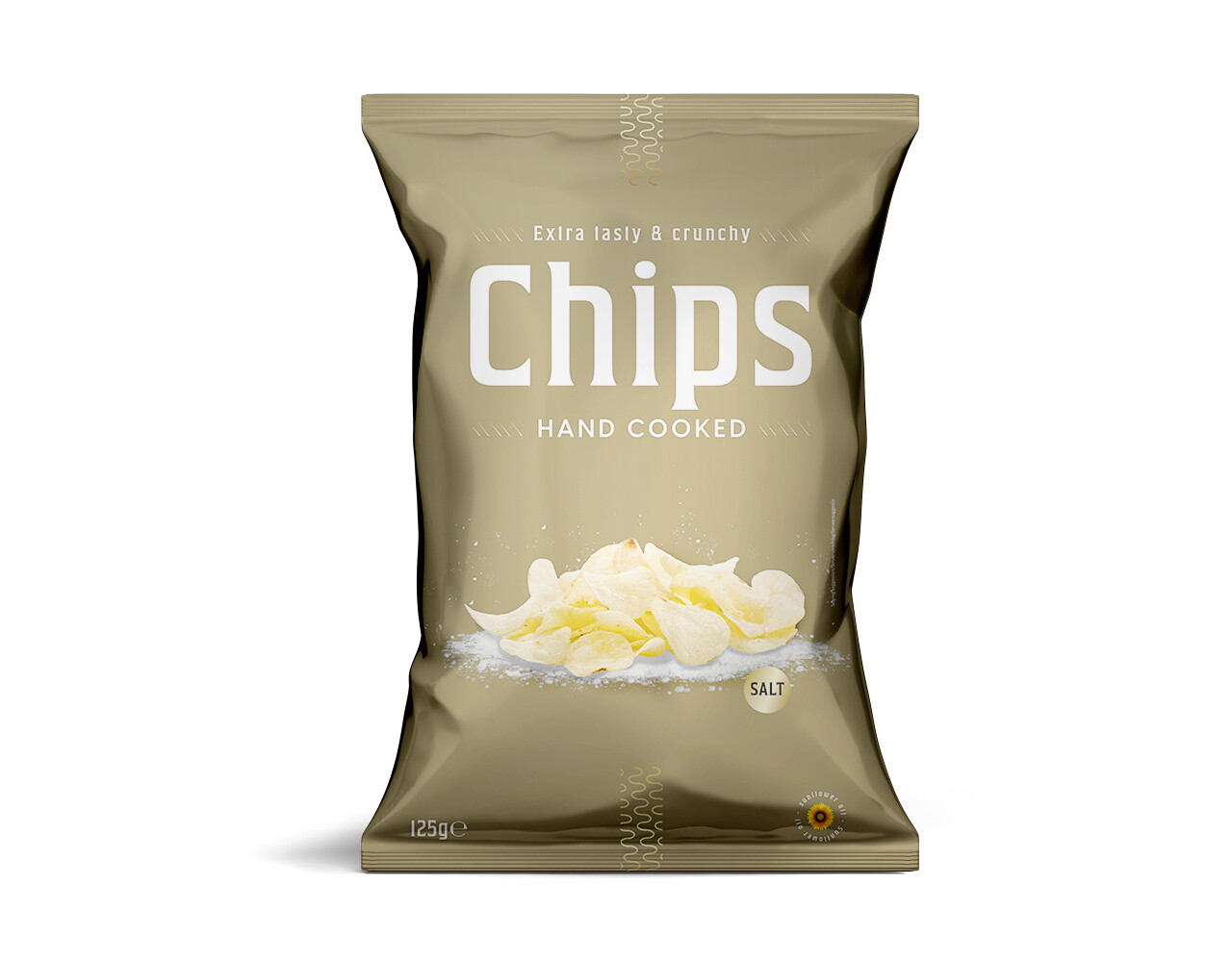 Chips handcooked salt goud 125gr