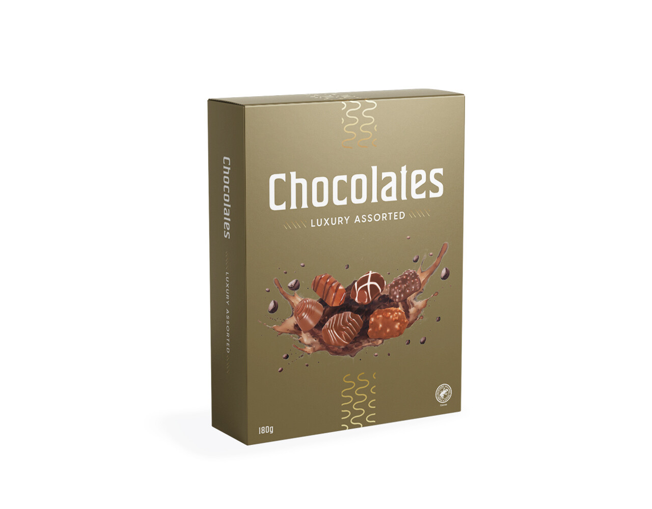 Chocolates de luxe goud 180gr