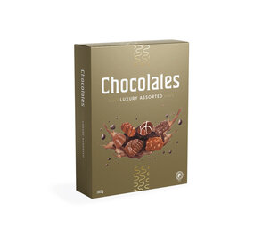 Chocolates de luxe goud 180gr