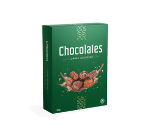 Chocolates de luxe groen 180gr