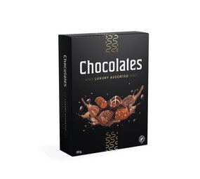 Chocolates de luxe zwart 180gr