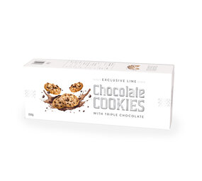 Koekjes triple chocolate wit 150gr