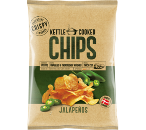 Kettle Cooked Chips Jalapeno groen 150gr