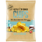 Kettle Cooked Chips Salt & Vinegar blauw 150gr Kettle Cooked Chips Salt & Vinegar blauw 150gr