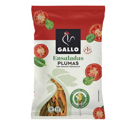 Plumas met tomaten en spinazie rood 250gr