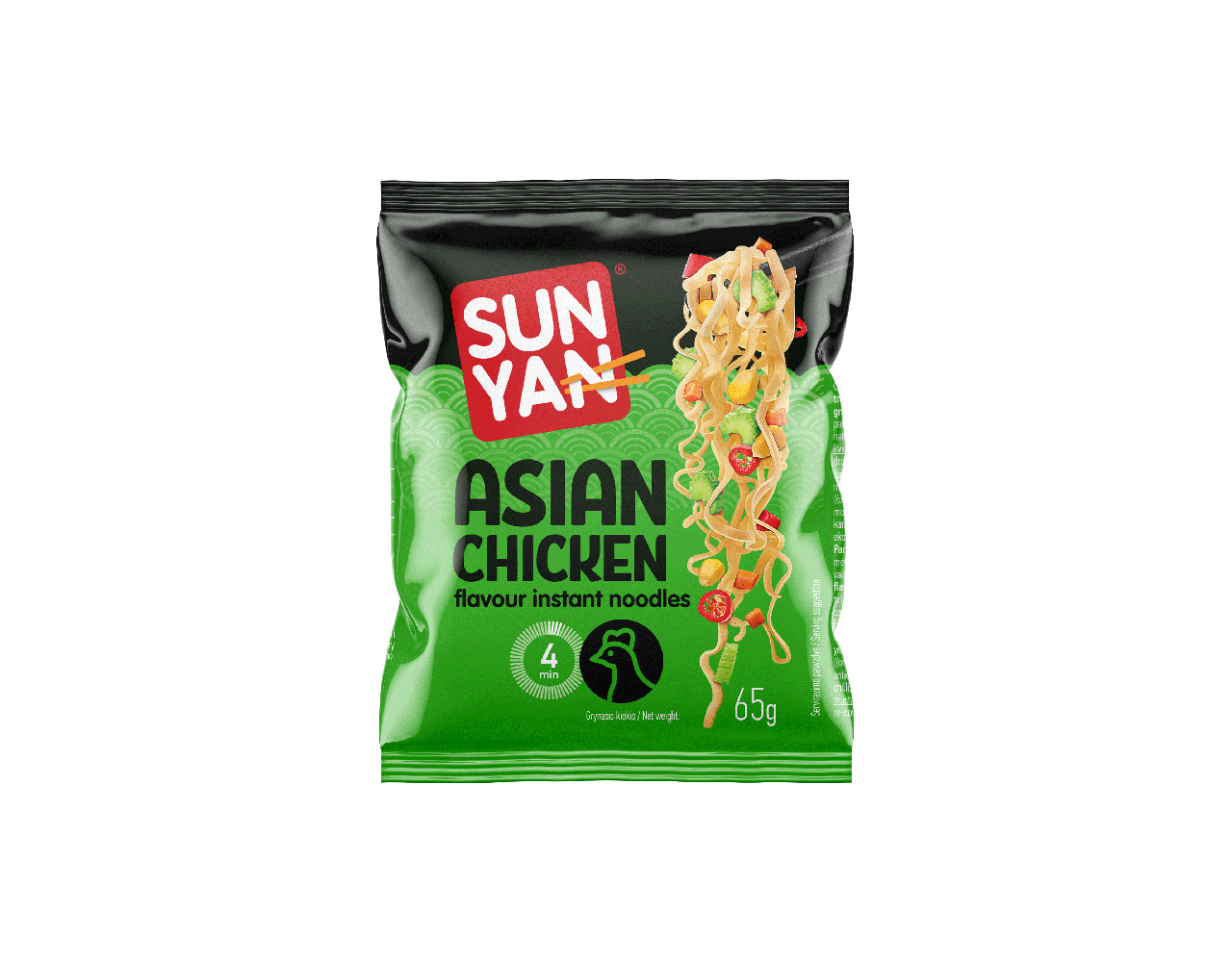 Sun Yan Noodles Asian Style Chicken pak groen 65gr