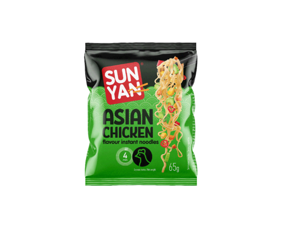 Sun Yan Noodles Asian Style Chicken pak groen 65gr