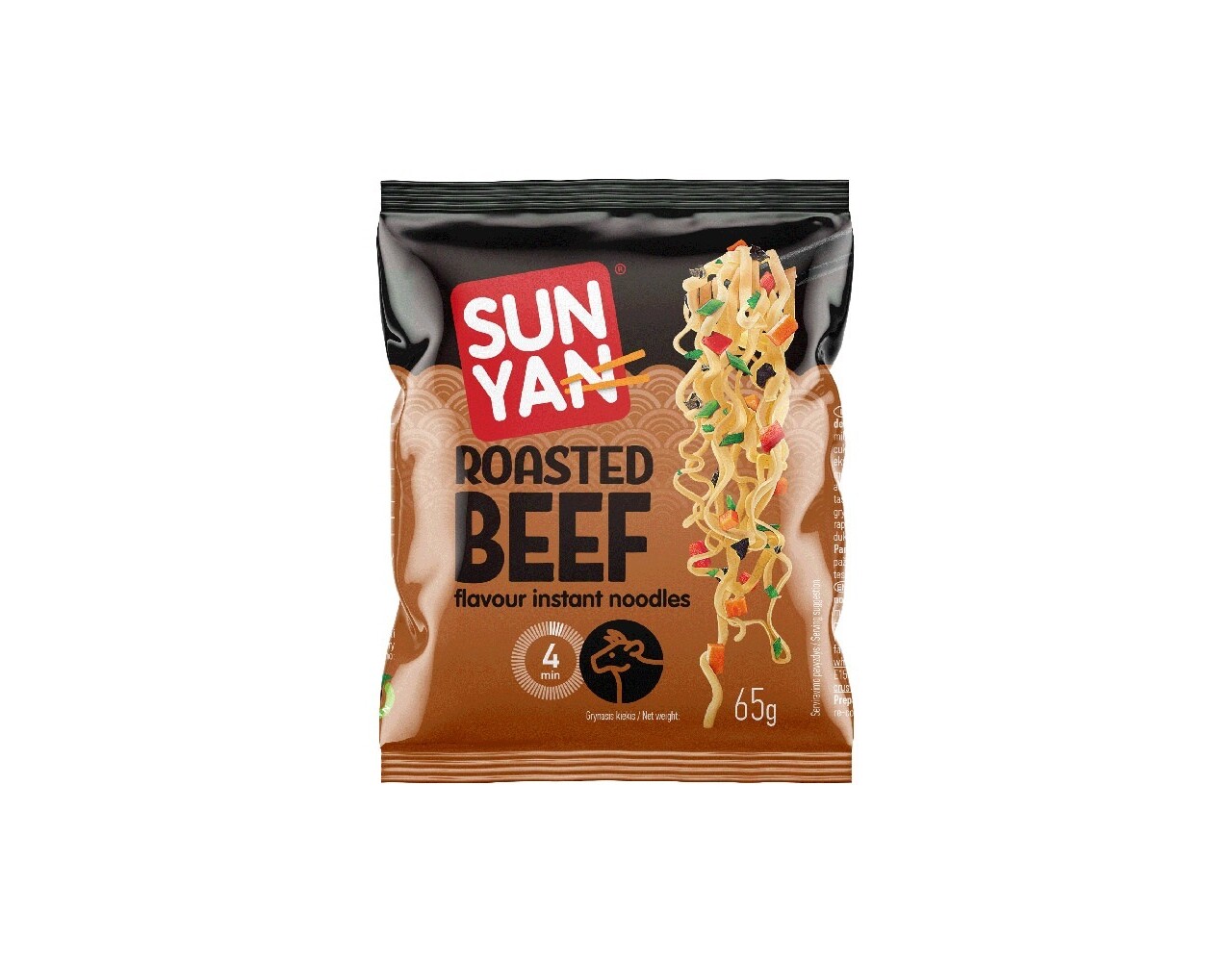 Sun Yan Noodles Beef pak bruin 65gr