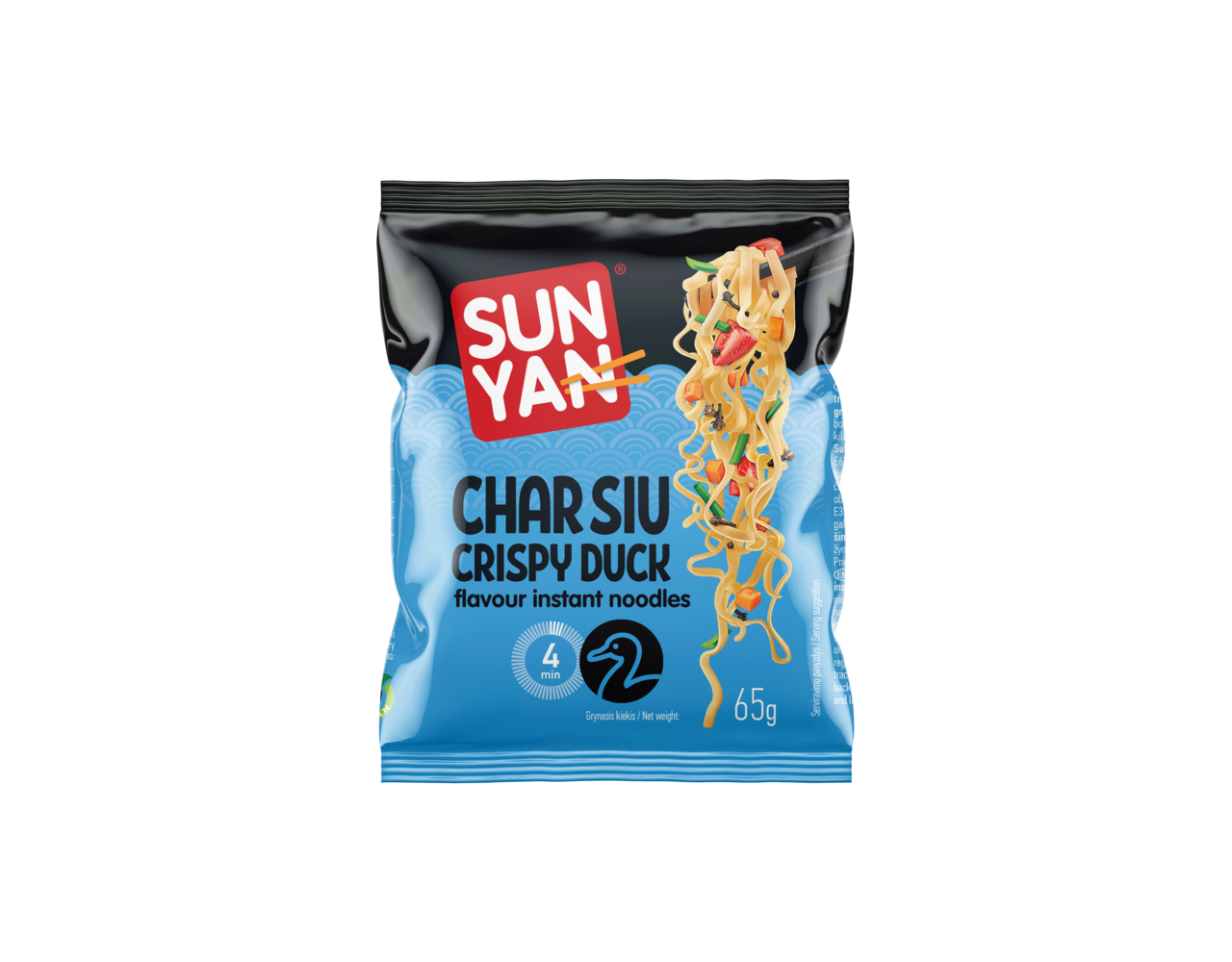 Sun Yan Noodles Crispy Duck pak blauw 65gr