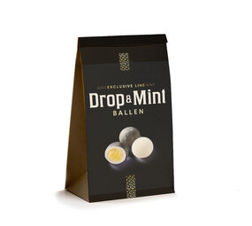 Mint en Drop ballen zwart 100gr