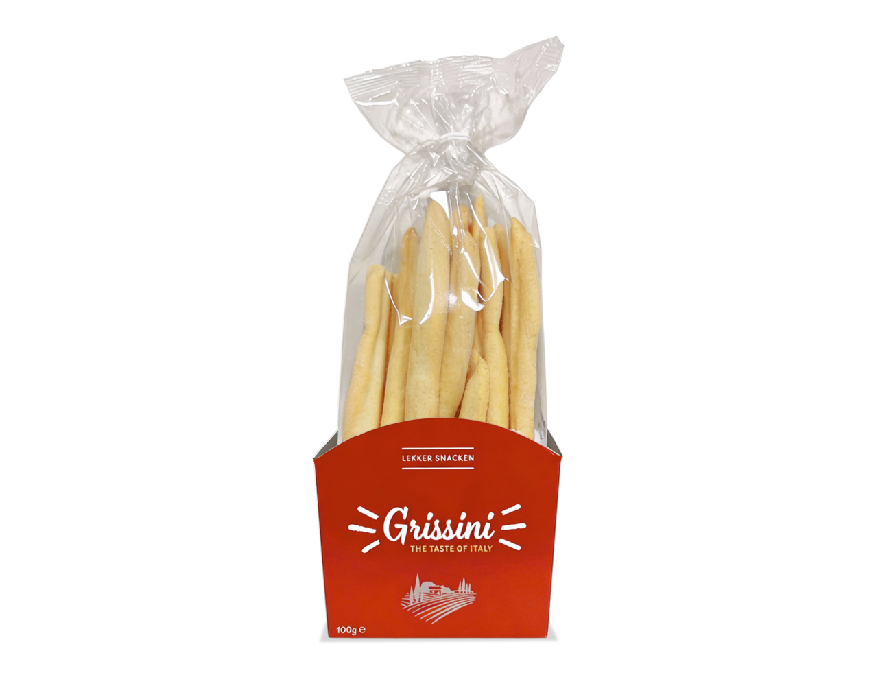 Grissini zwart/rood 100gr