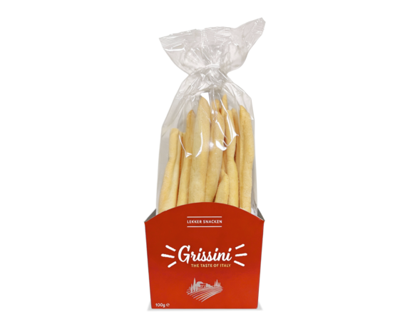 Grissini zwart/rood 100gr