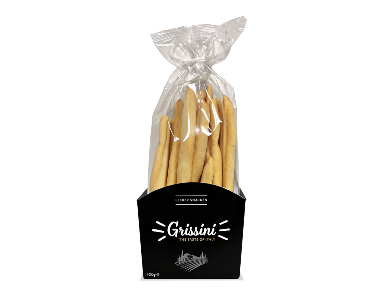 Grissini zwart/rood 100gr