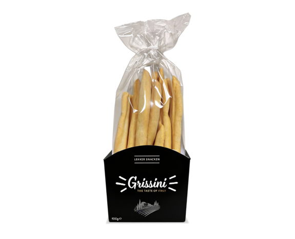 Grissini zwart/rood 100gr