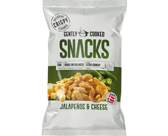 Crispy Snacks Jalapenos&Cheese wit 125gr