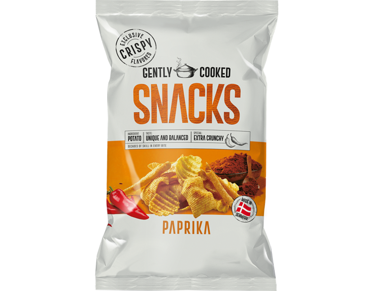 Crispy Snacks Paprika wit 80gr