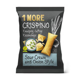Crispino Sour Cream and Onion style zwart 100gr