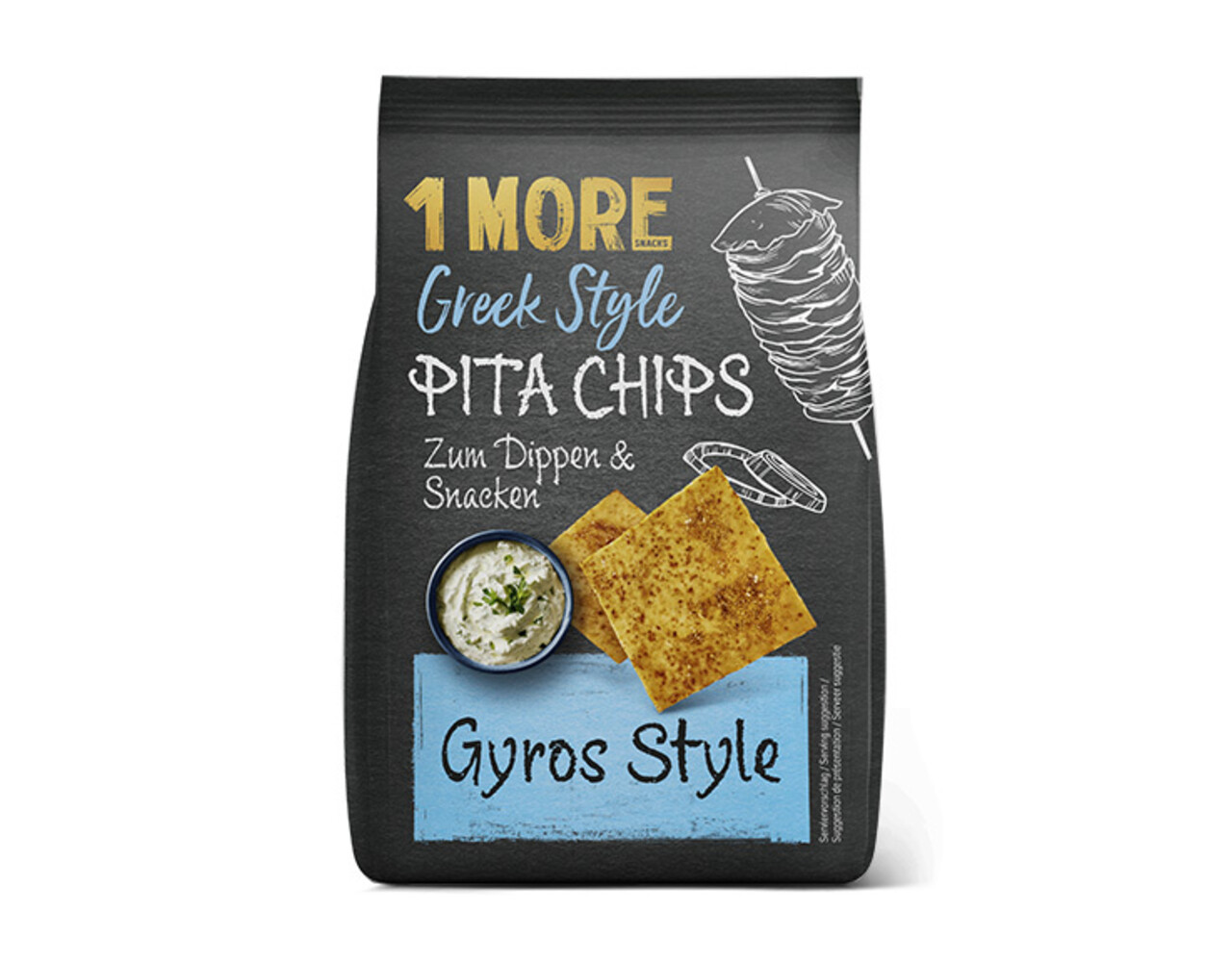Pita Chips Gyros Style zwart 90gr