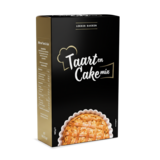 Mix voor Taart & Cake zwart/ goud 380gr