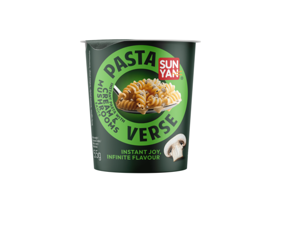 Sun Yan Pasta Cream & Mushrooms cup groen 55gr