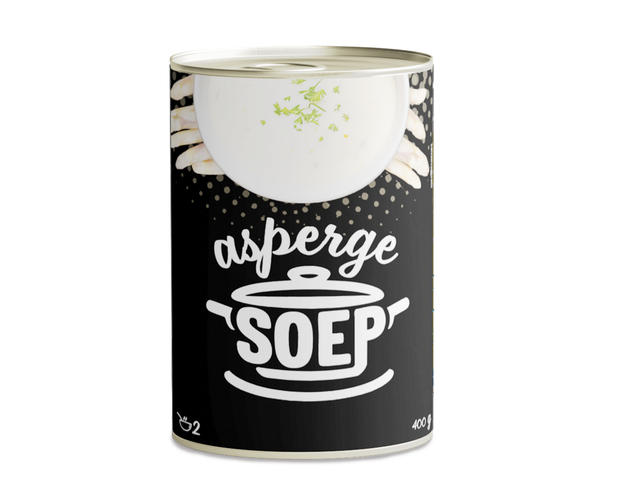 Aspergesoep zwart 400gr