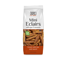 Mini Eclairs sugar & cinnamon wit/rood 125gr