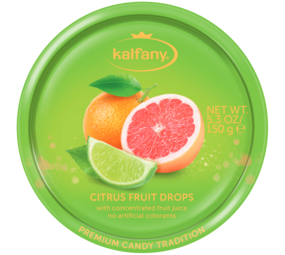 Citrus Fruit Drops groen 150gr