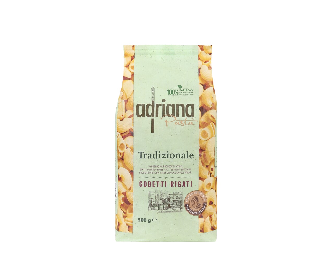 Gobetti Rigati Traditionale Paper groen 500gr