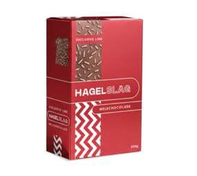 Hagelslag melk rood 200gr