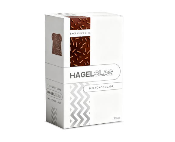 Hagelslag melk wit 200gr