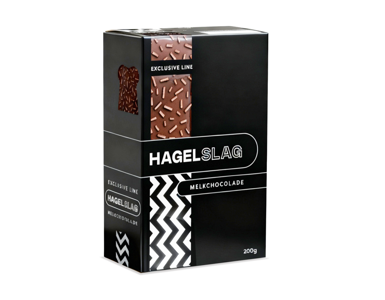 Hagelslag melk zwart 200gr