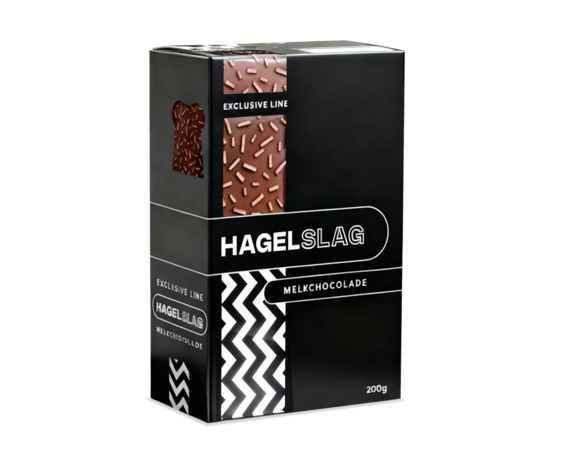 Hagelslag melk zwart 200gr