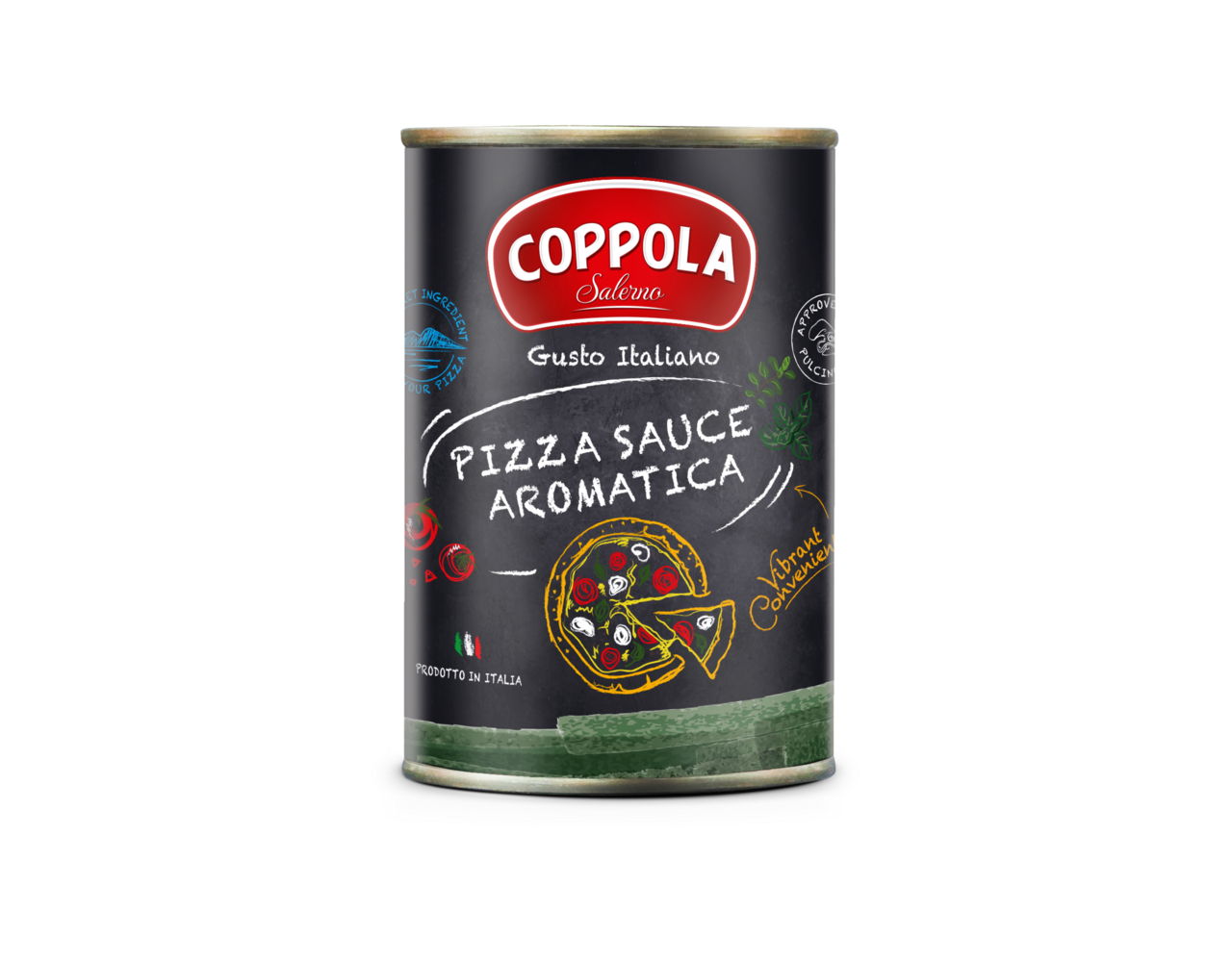 Pizza Sauce Aromatica zwart 400g