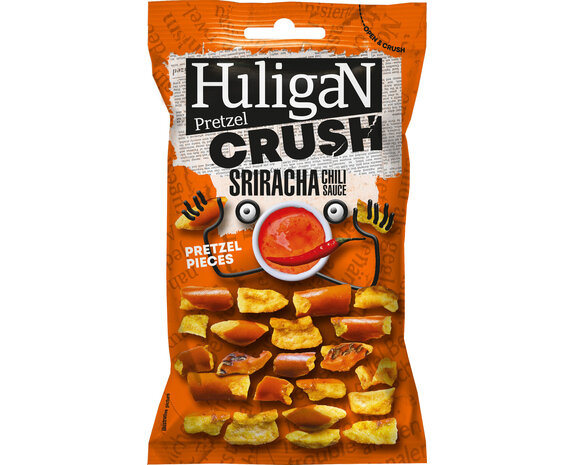 Pretzels crush sriracha chili sauce oranje 65gr