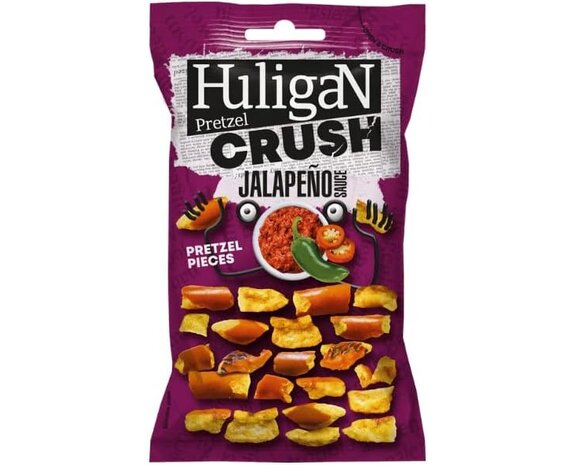 Pretzels crush jalapeno sauce paars 65gr