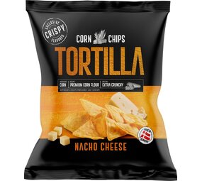 Tortilla Chips Nacho Cheese zwart 150gr