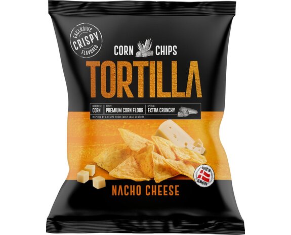 Tortilla Chips Nacho Cheese zwart 150gr